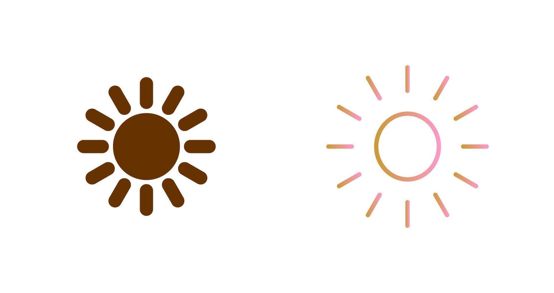 diseño de icono de sol vector