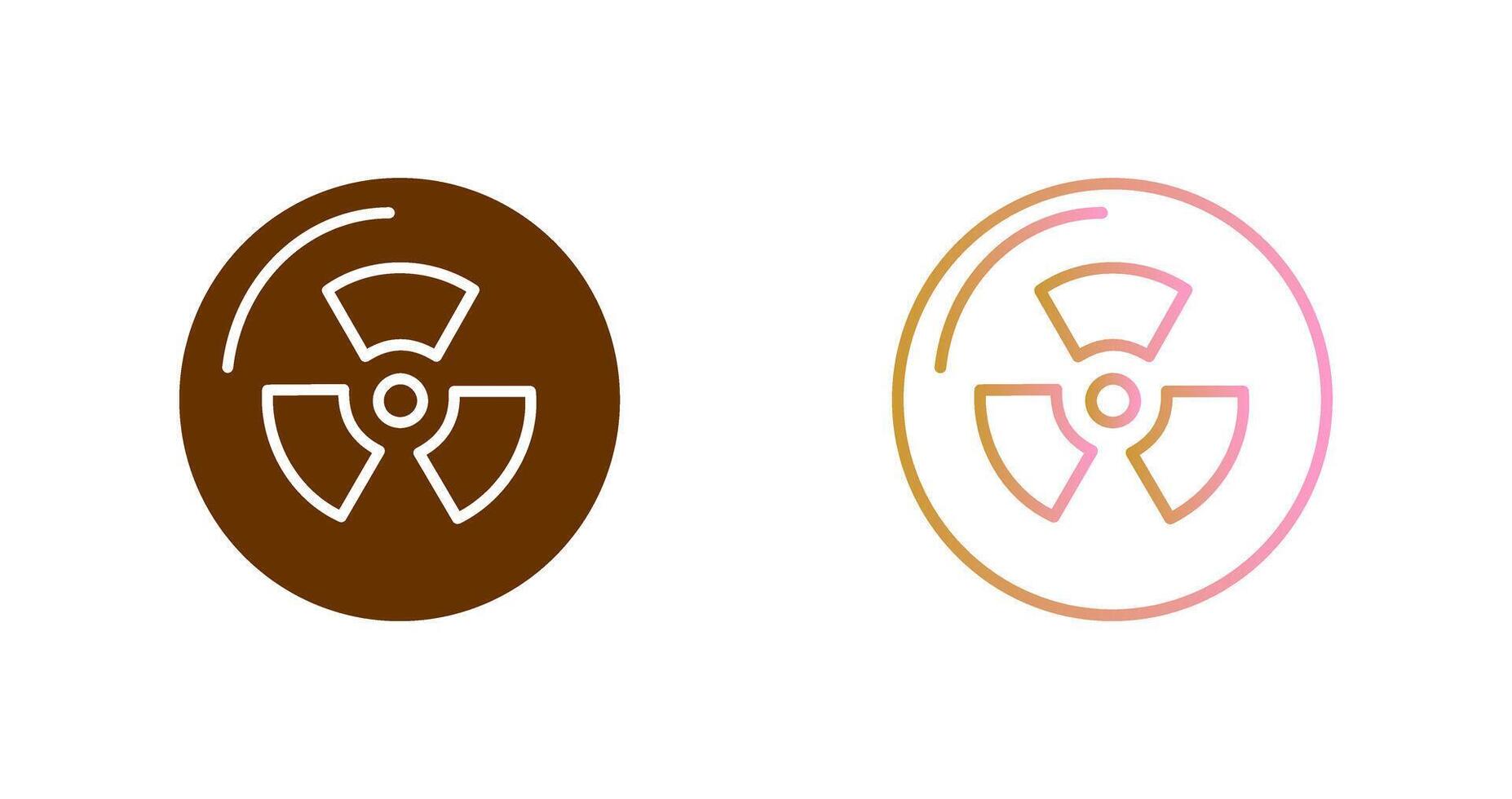 Radiation Icon Design vector