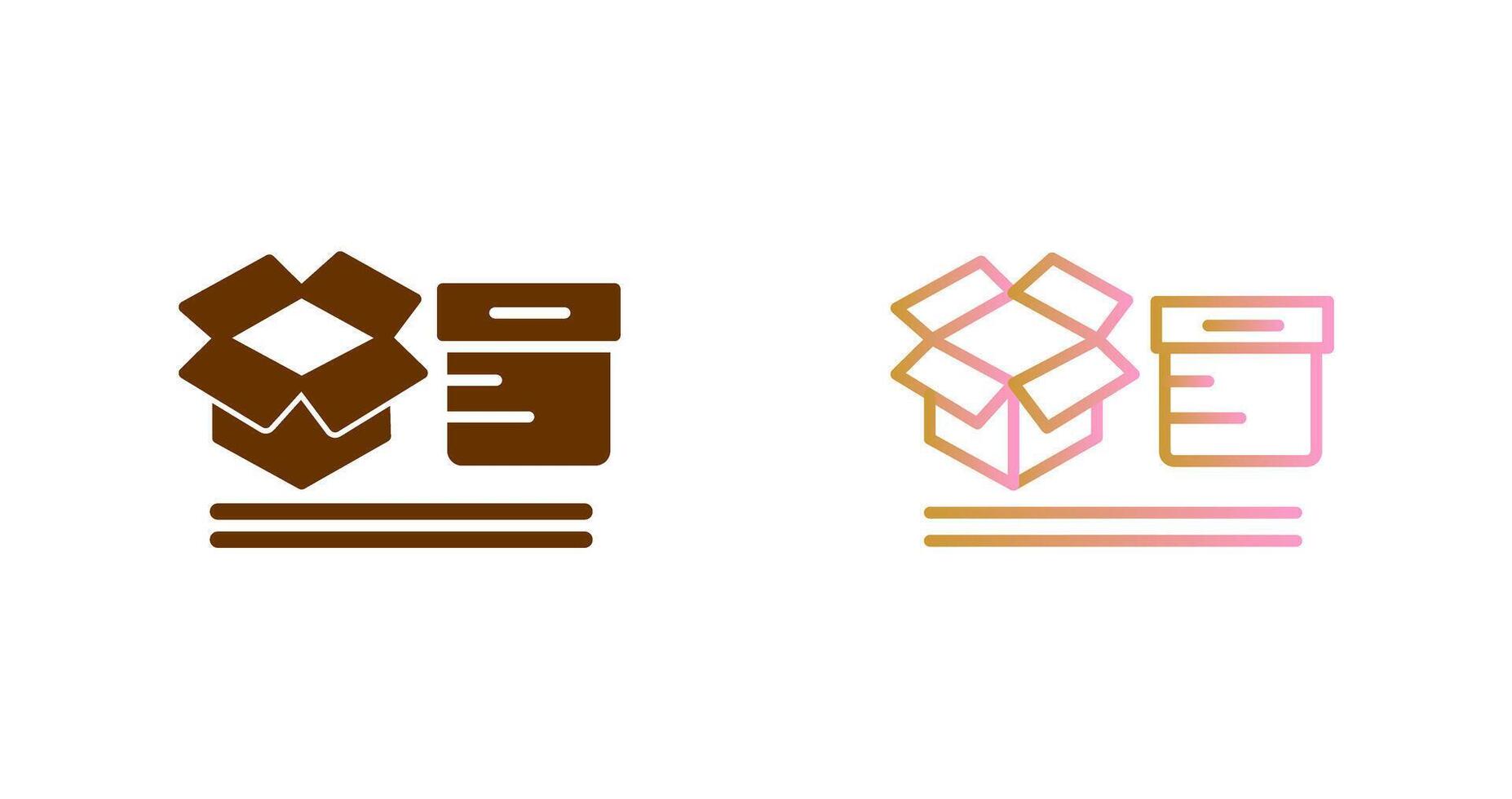 Boxes Icon Design vector