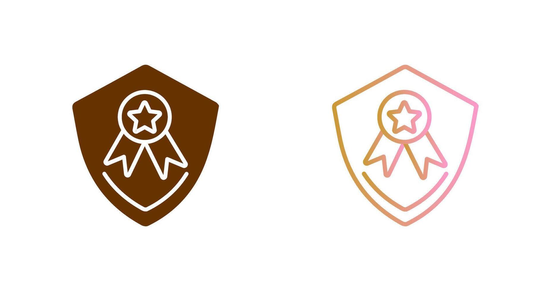 Medal Protection Icon Design vector