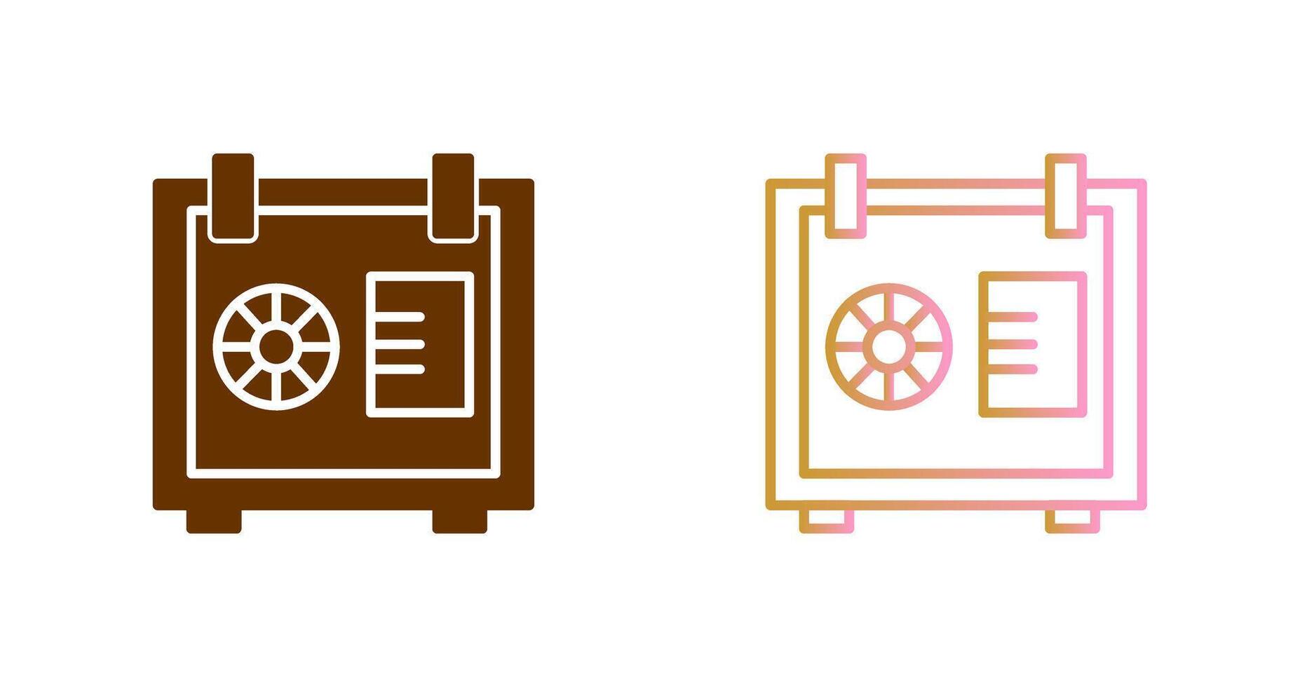 Safe Box Icon Design vector