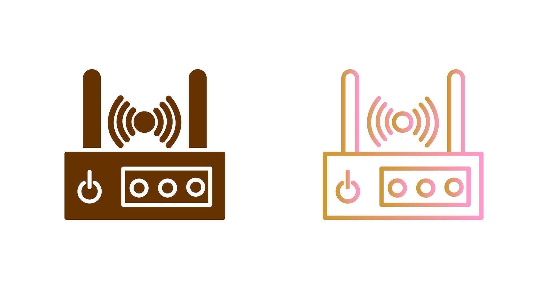 WiFi Router Icon Design vector