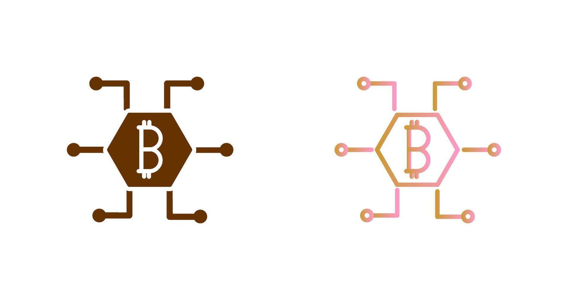 Bitcoin Icon Design vector