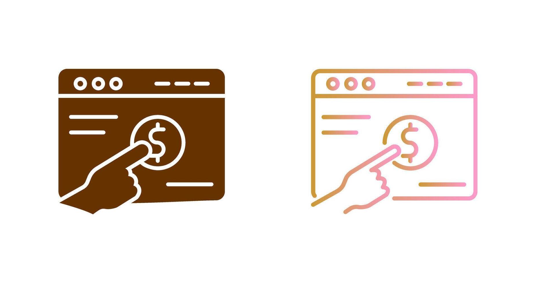 Pay Per Click Icon Design vector