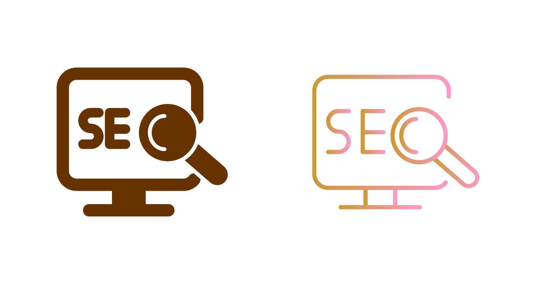 Search Engine Optimization Icon Design vector