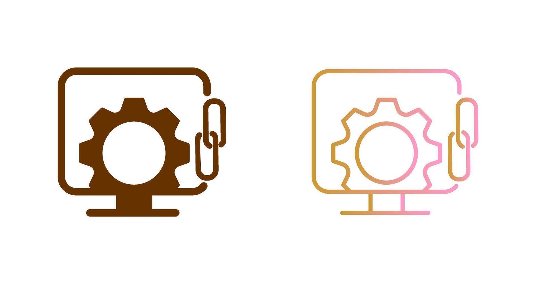Link Optimization Icon Design vector