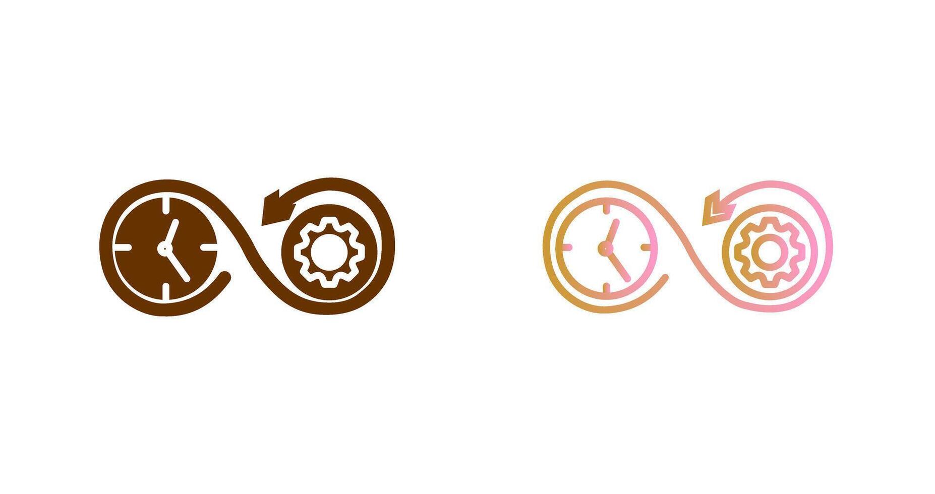 Time Optimization Icon Design vector