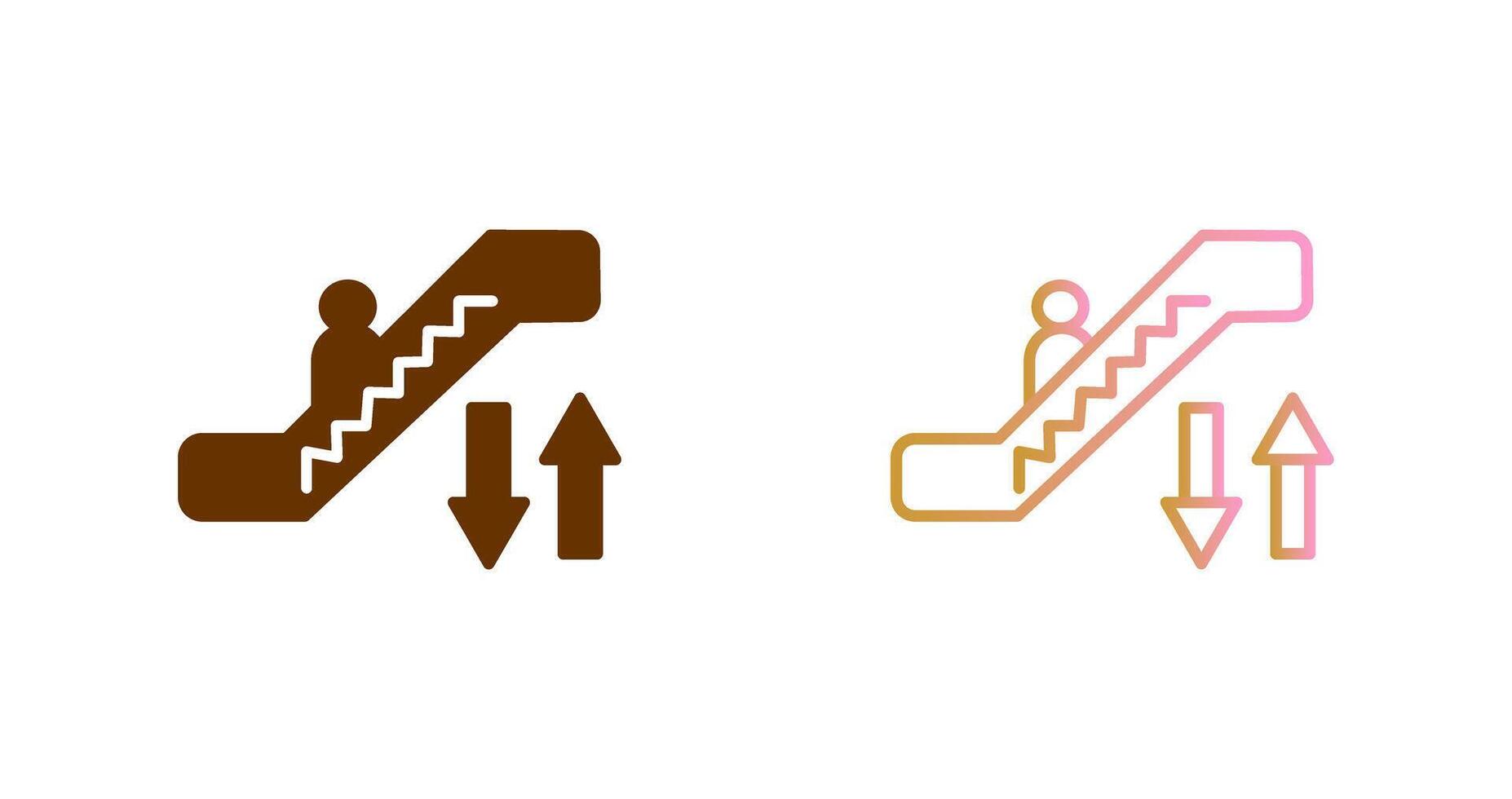 Escalator Icon Design vector