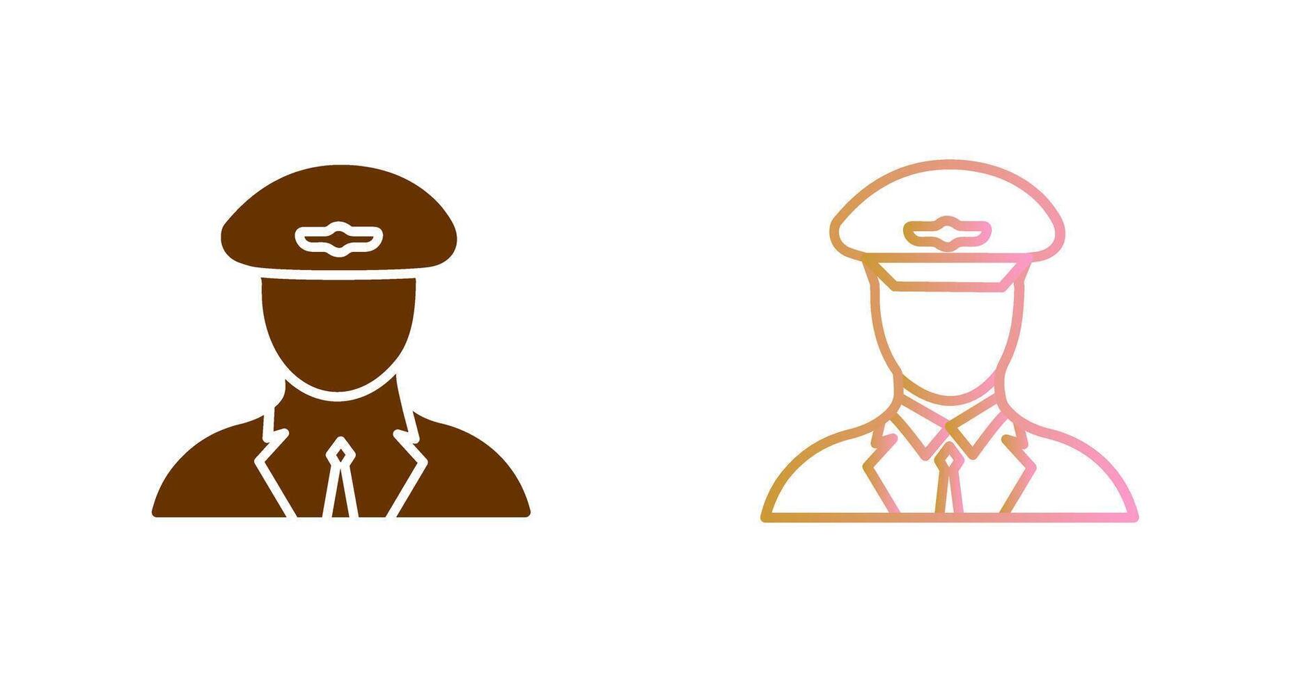 Flight Captain Icon Design vector