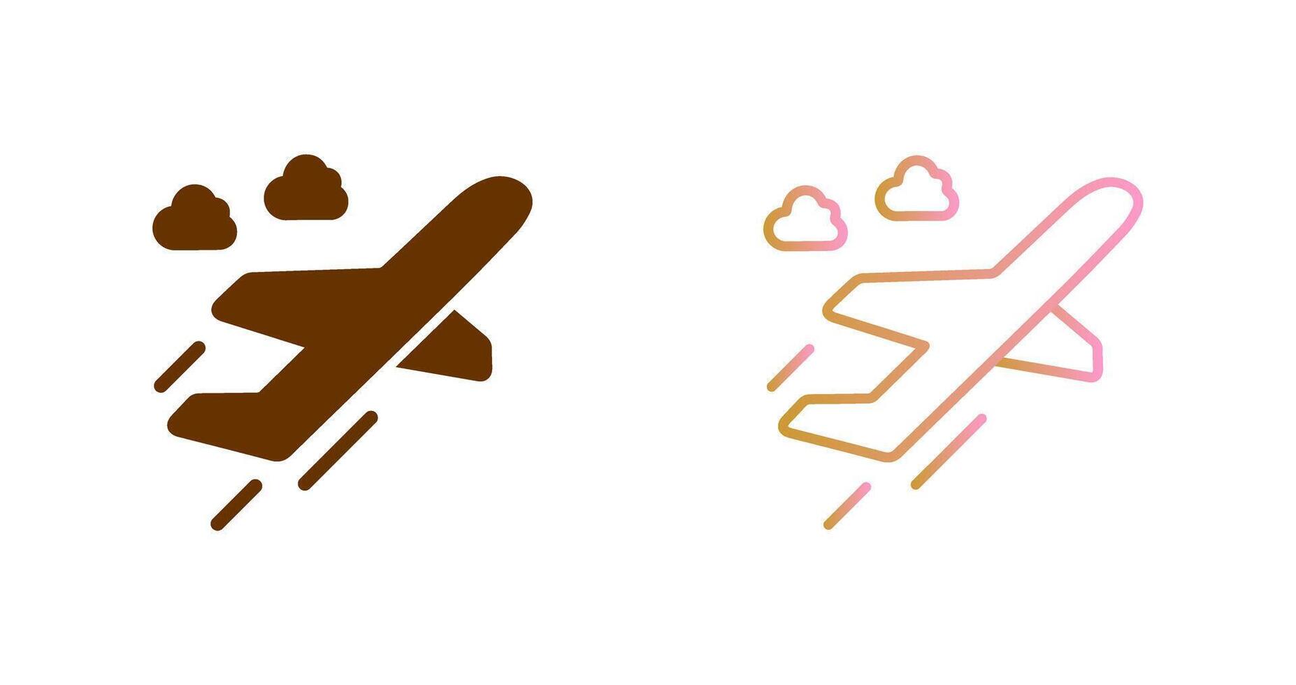 Flight Takeoff Icon Design vector