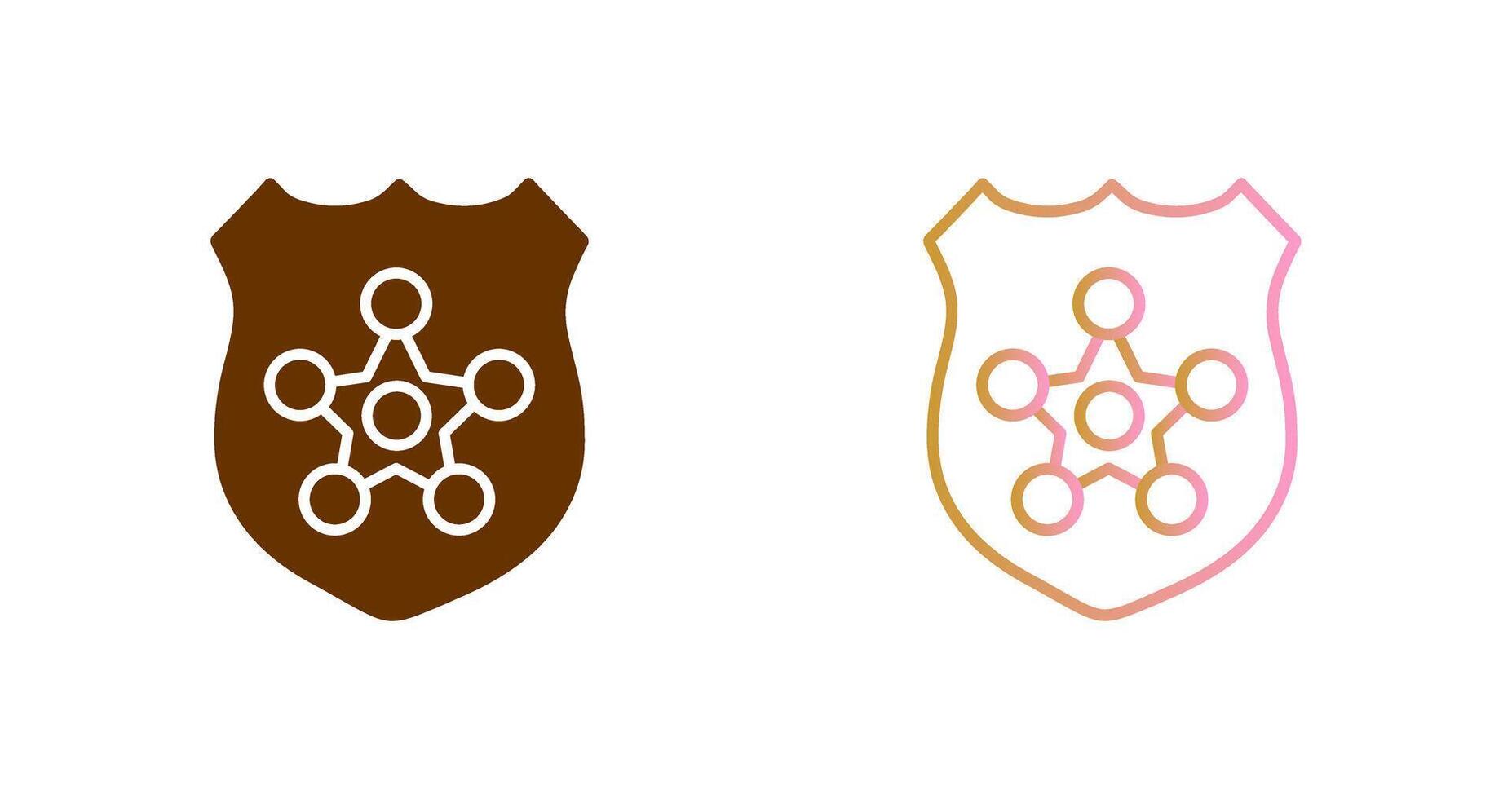 Police Badge Icon Design vector