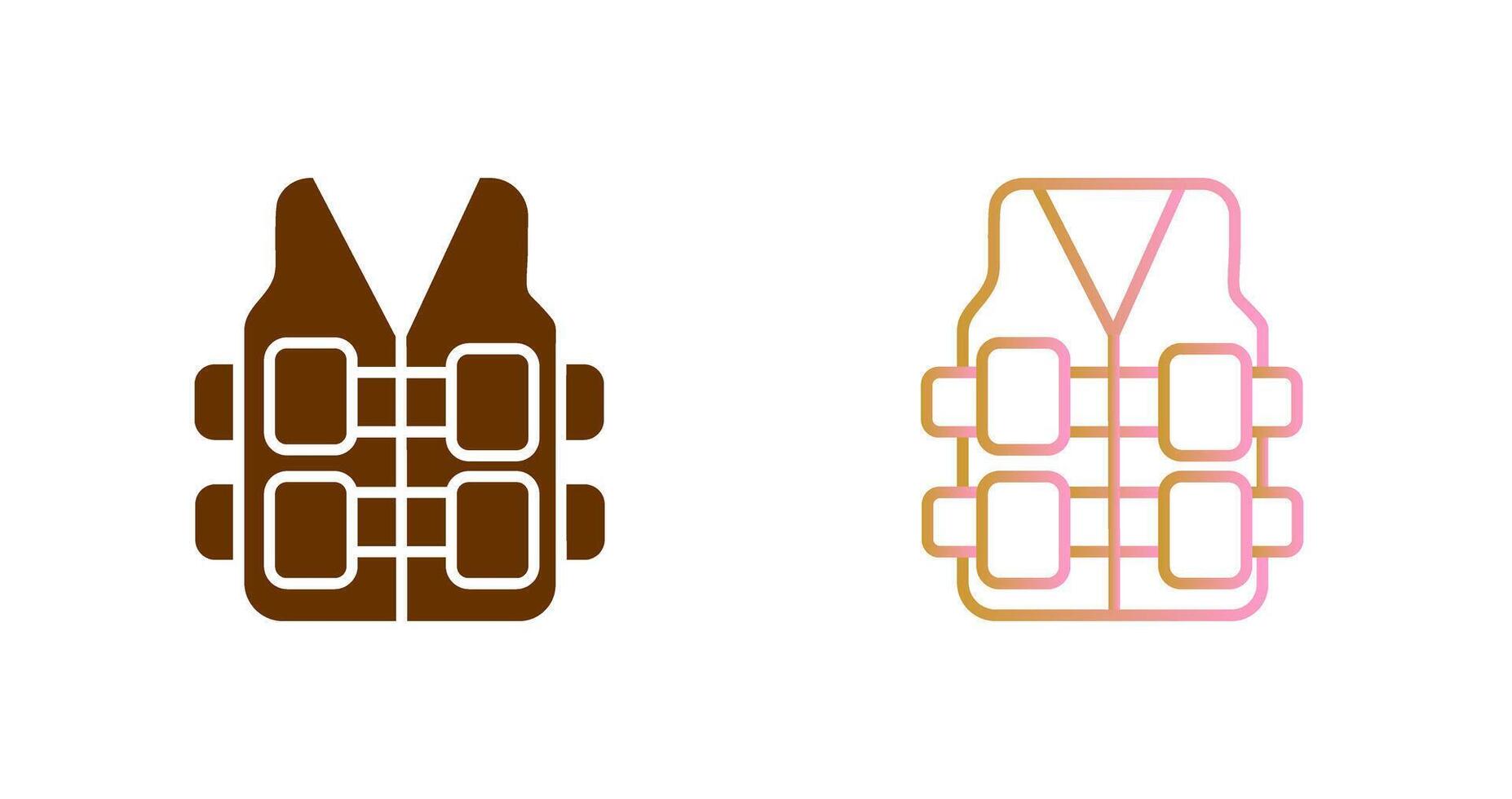 Bullet Proof Vest Icon Design vector