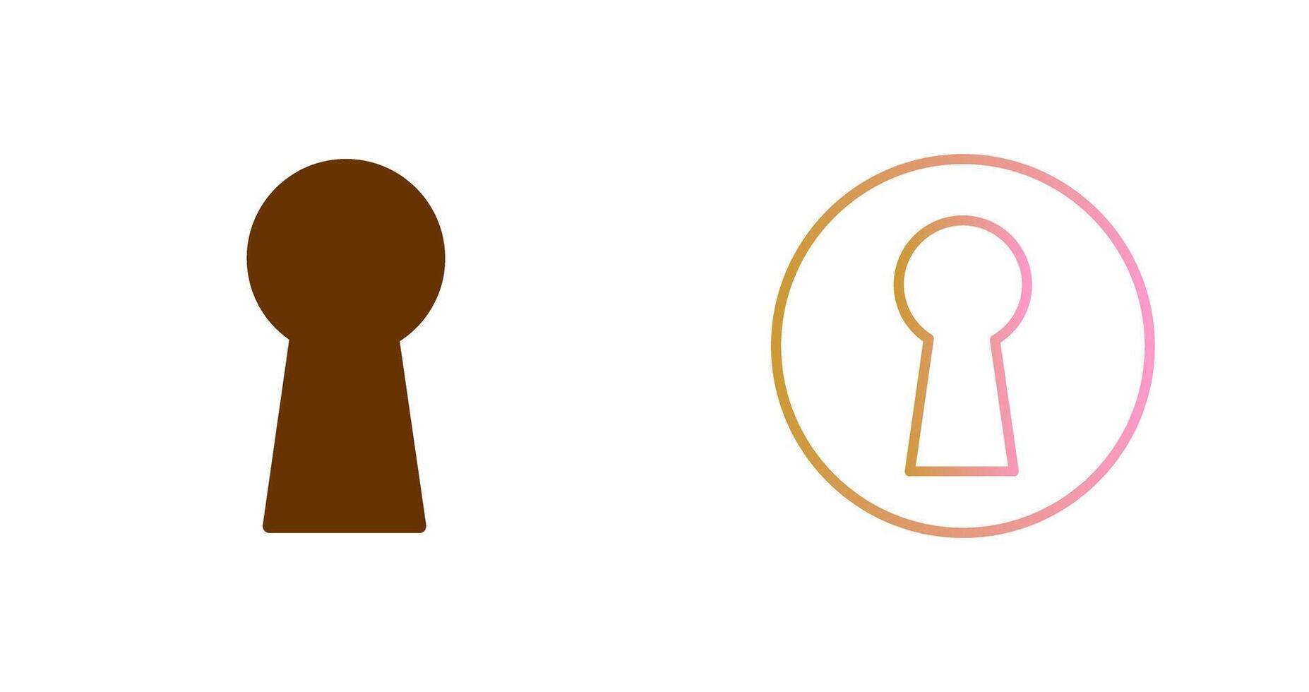 Keyhole Icon Design vector