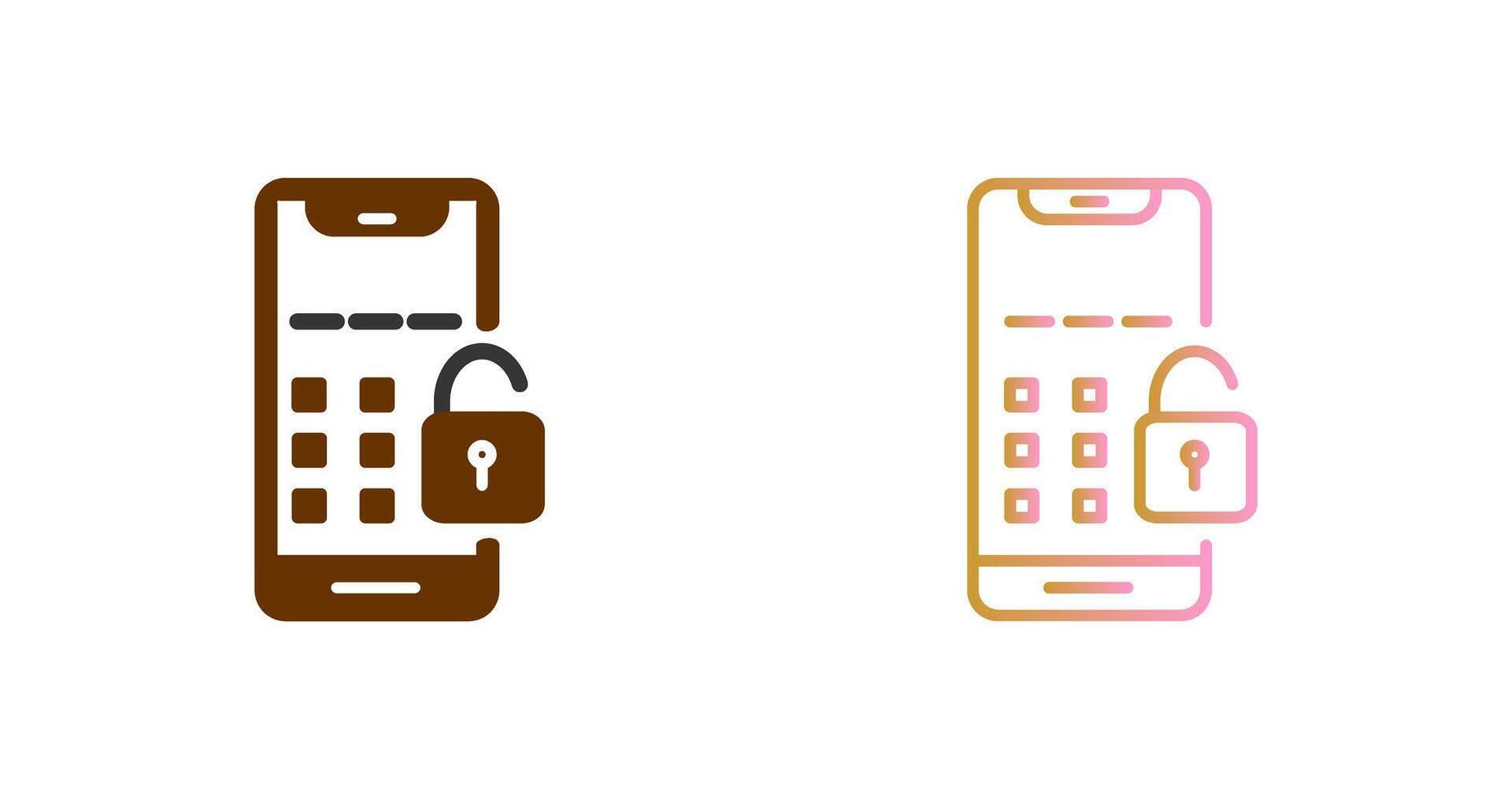 Unlock Icon Design vector