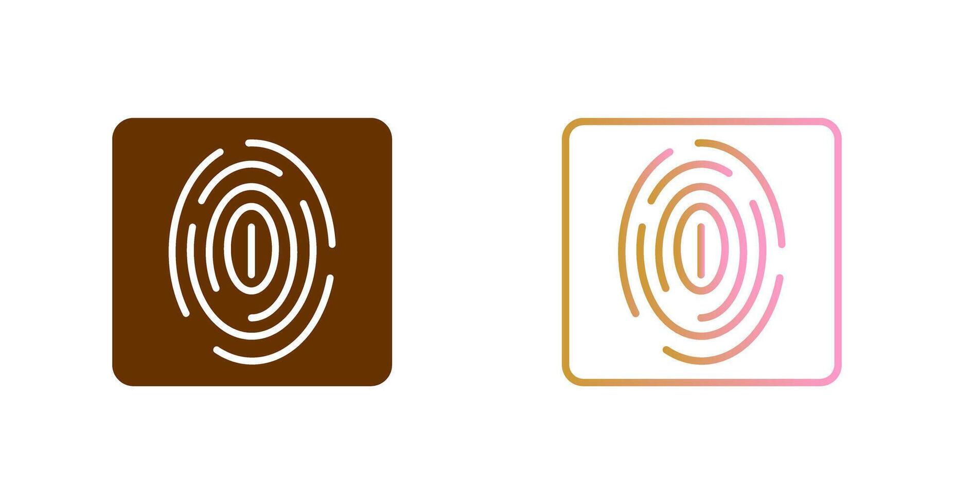 Fingerprint Icon Design vector