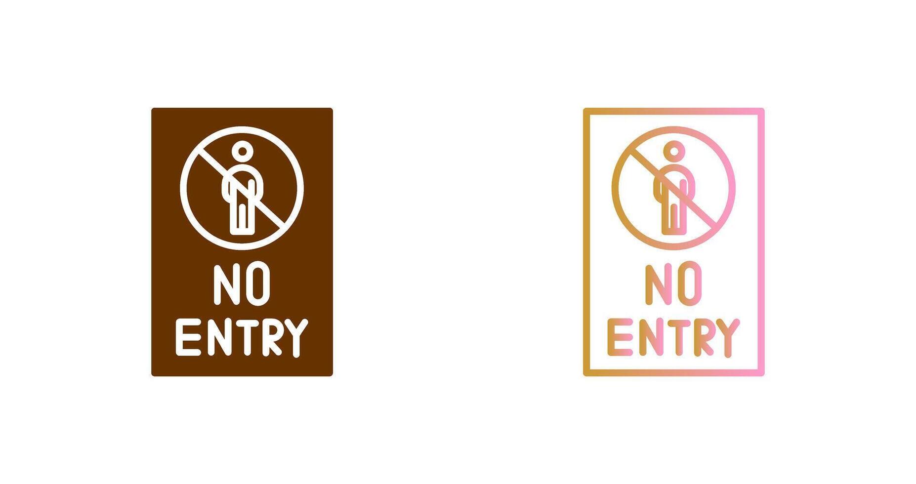 No Entry Sign Icon Design vector