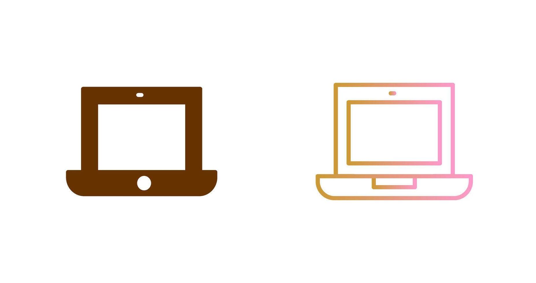 Laptop Icon Design vector