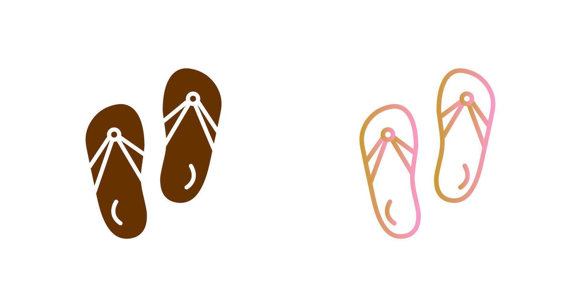 Slippers Icon Design vector