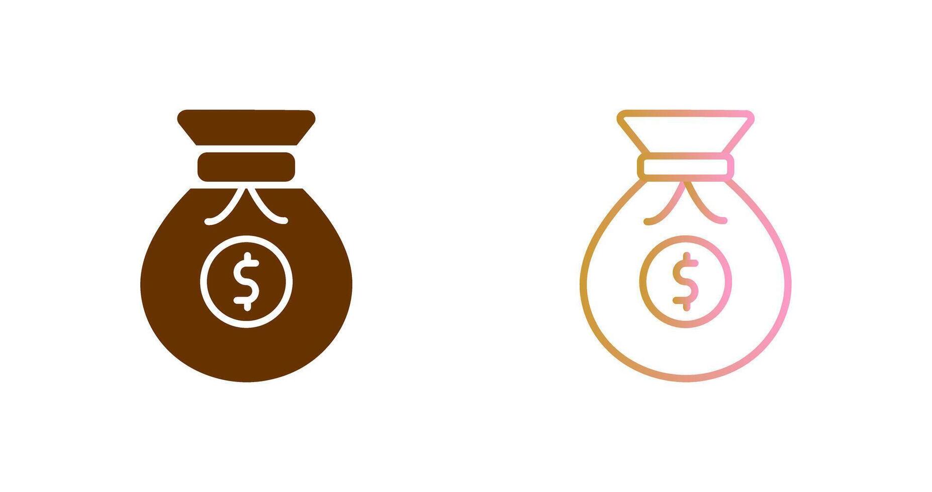 Money Bags Icon Design vector