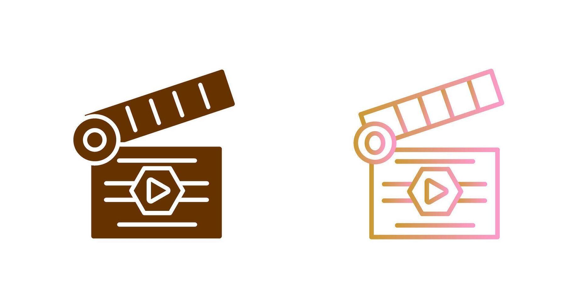 Clapper Icon Design vector