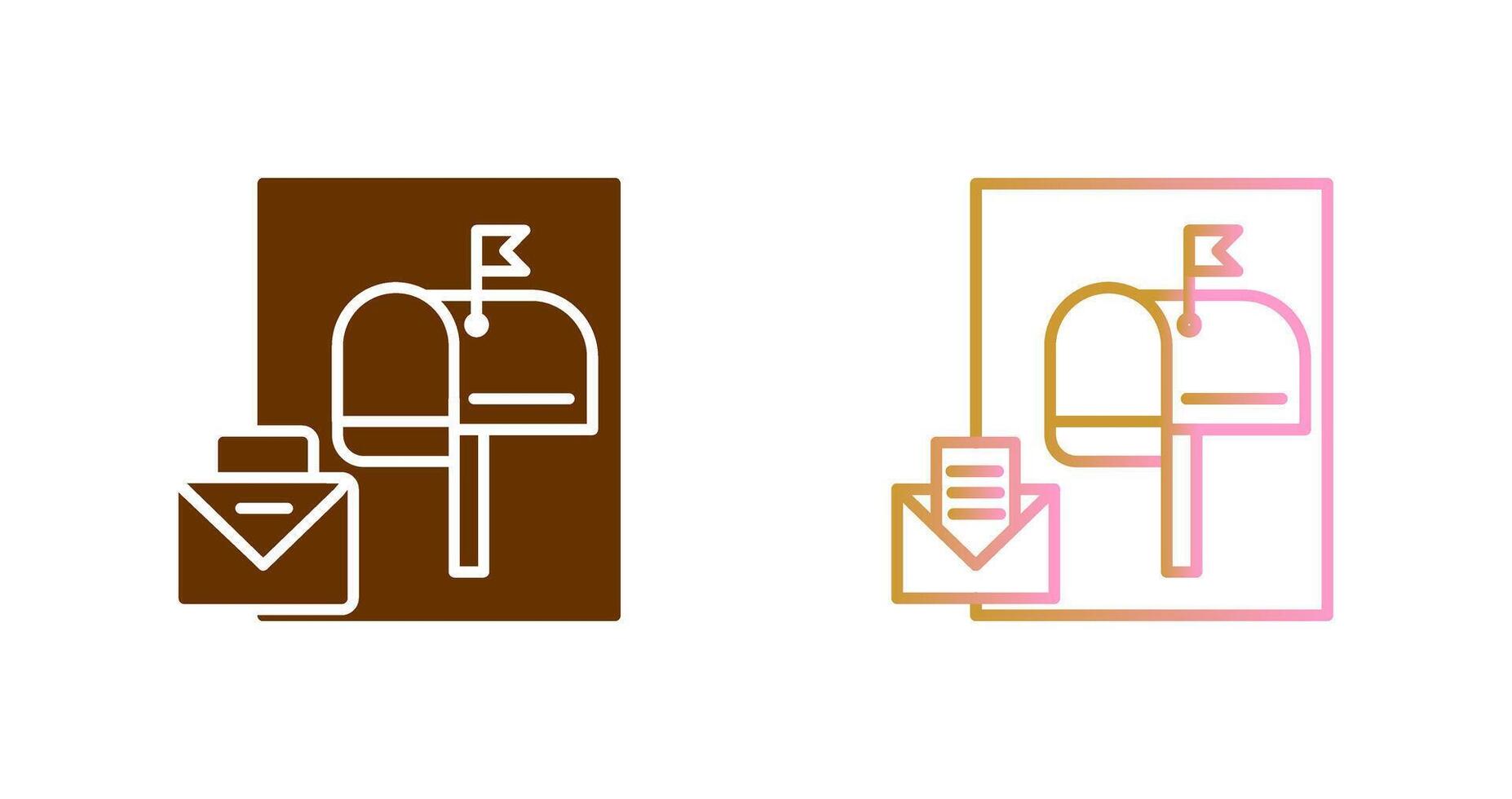 Mailbox Icon Design vector