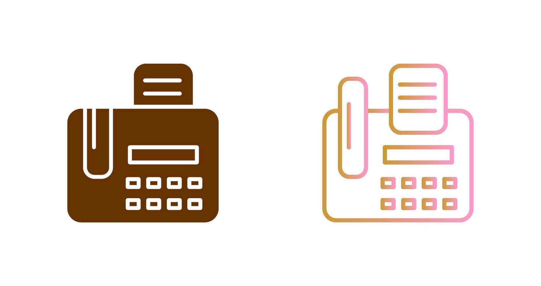 Fax Machine Icon Design vector