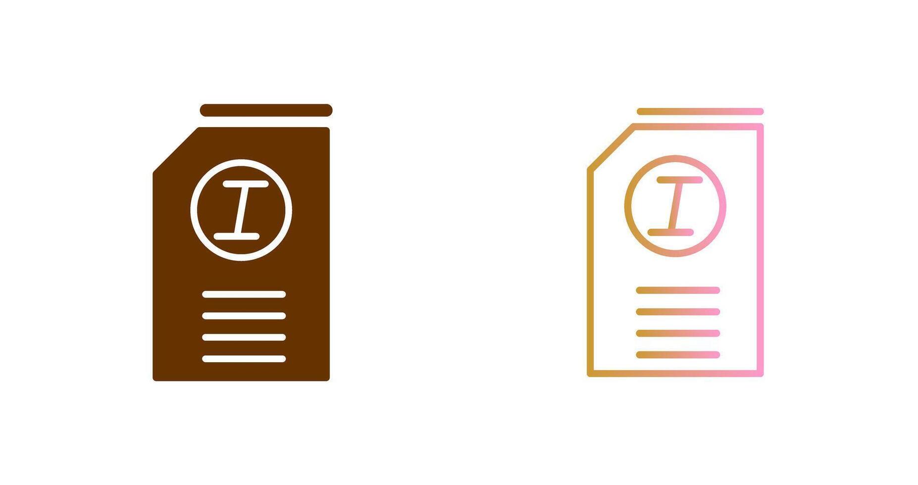 Italic Icon Design vector