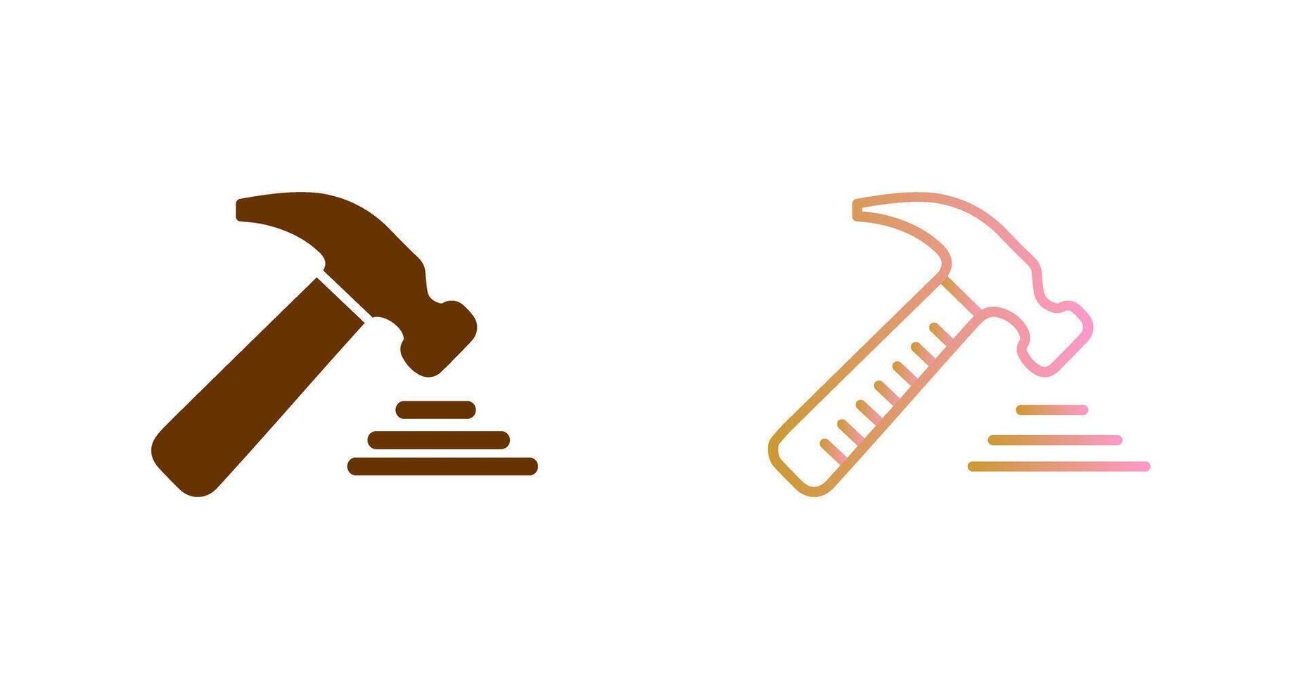 Hammer Tool Icon Design vector