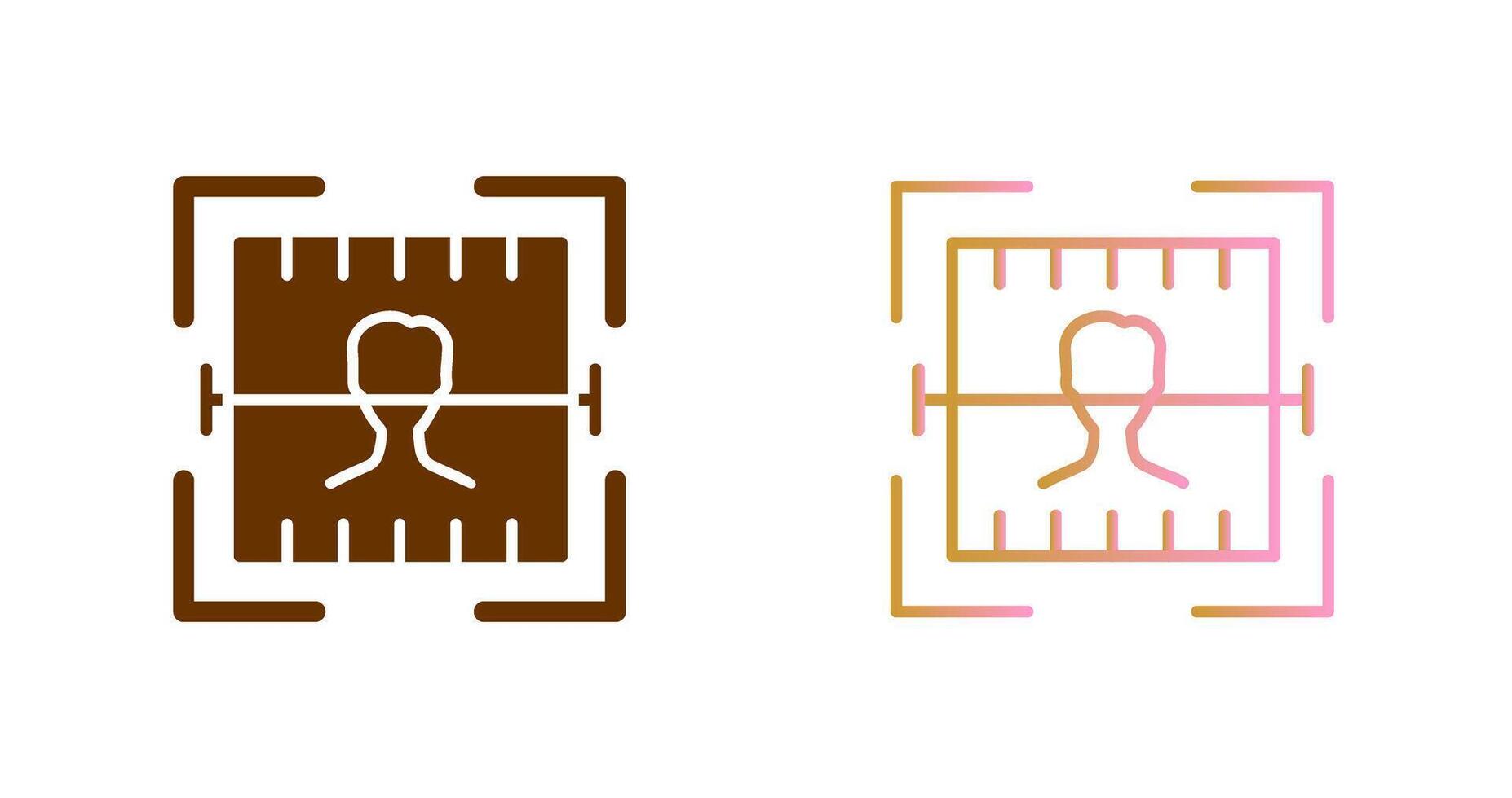 Face Scan Icon Design vector