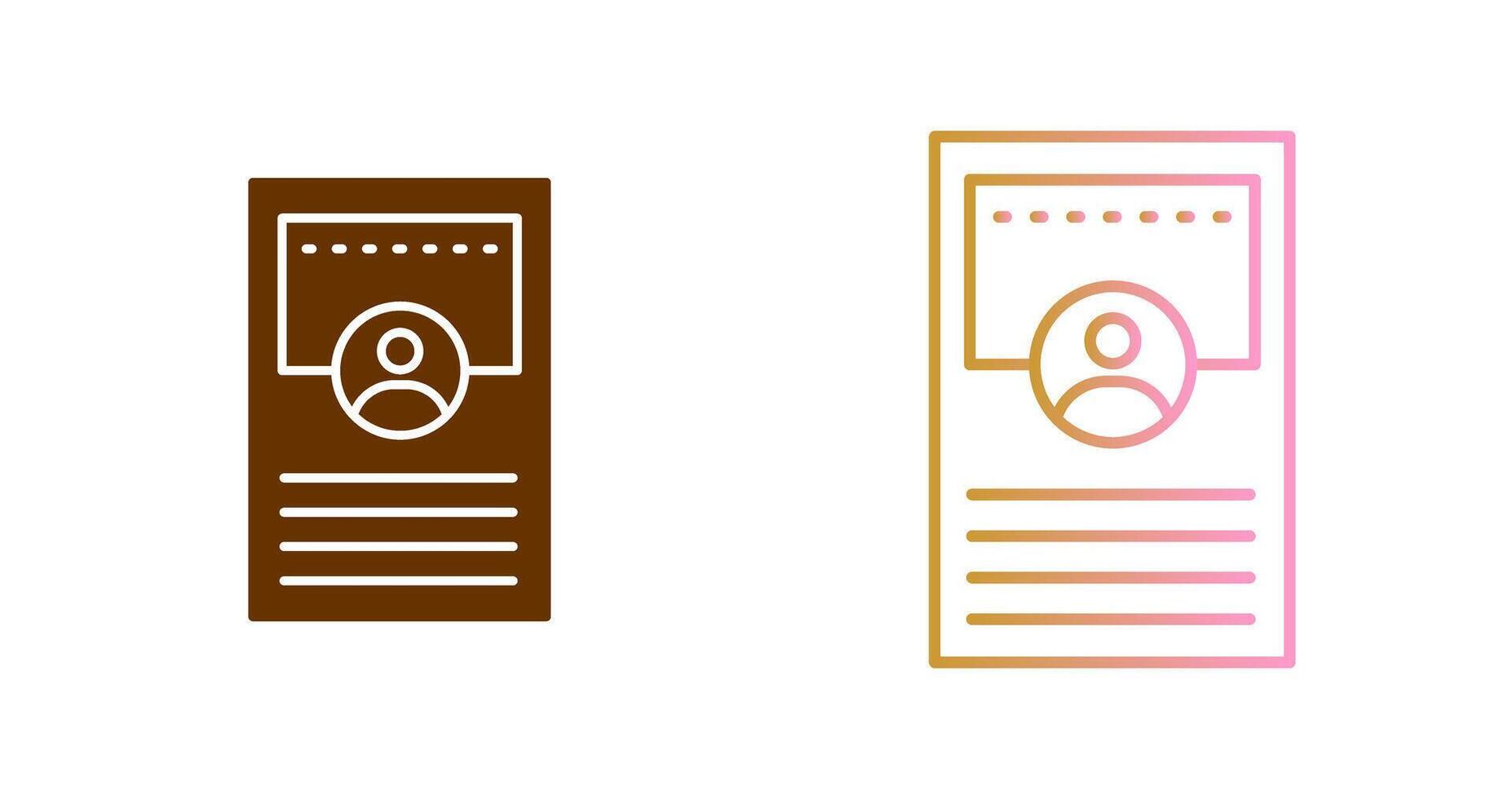 Profile Icon Design vector