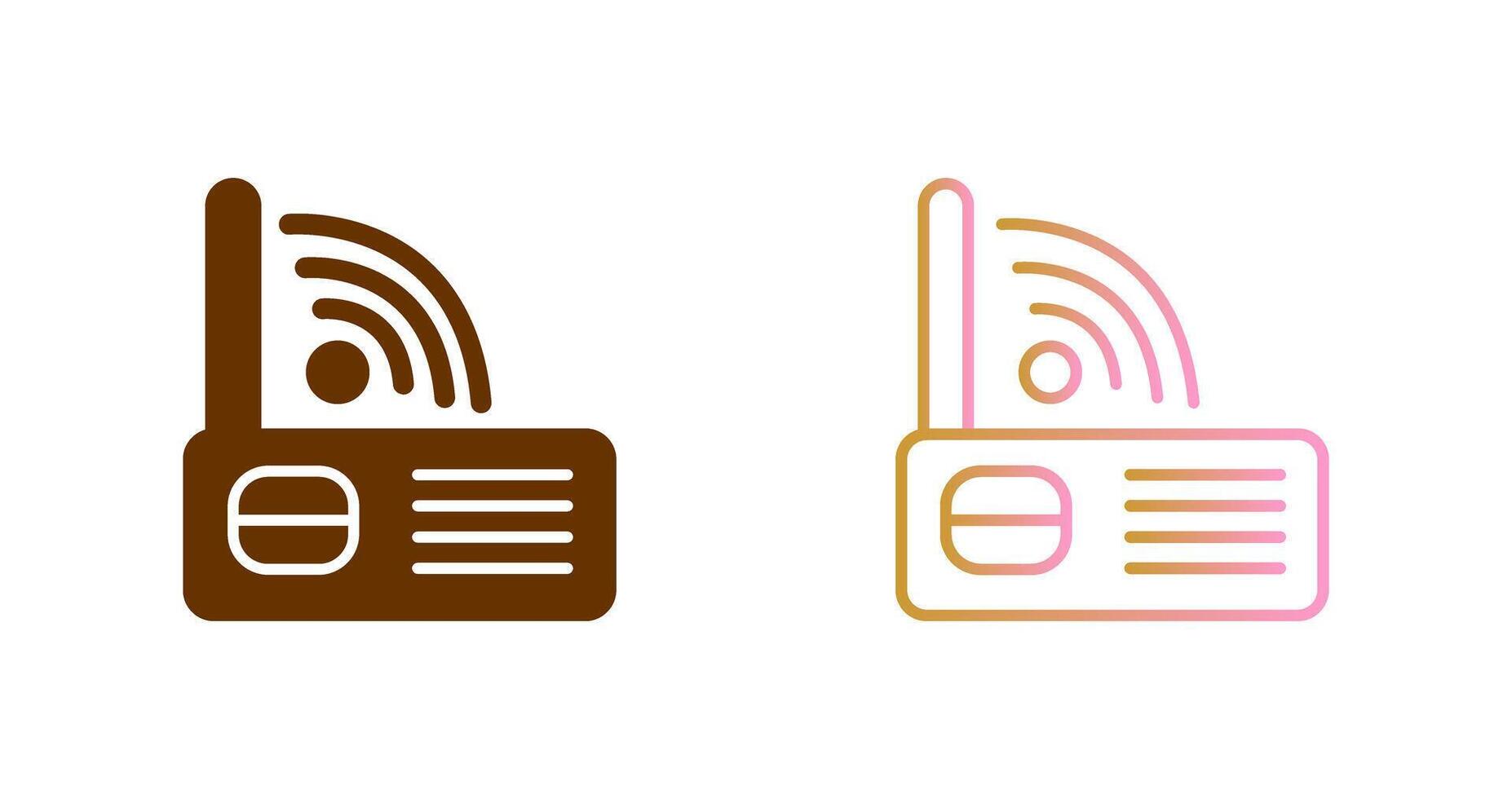 Modem Wifi Icon Design vector