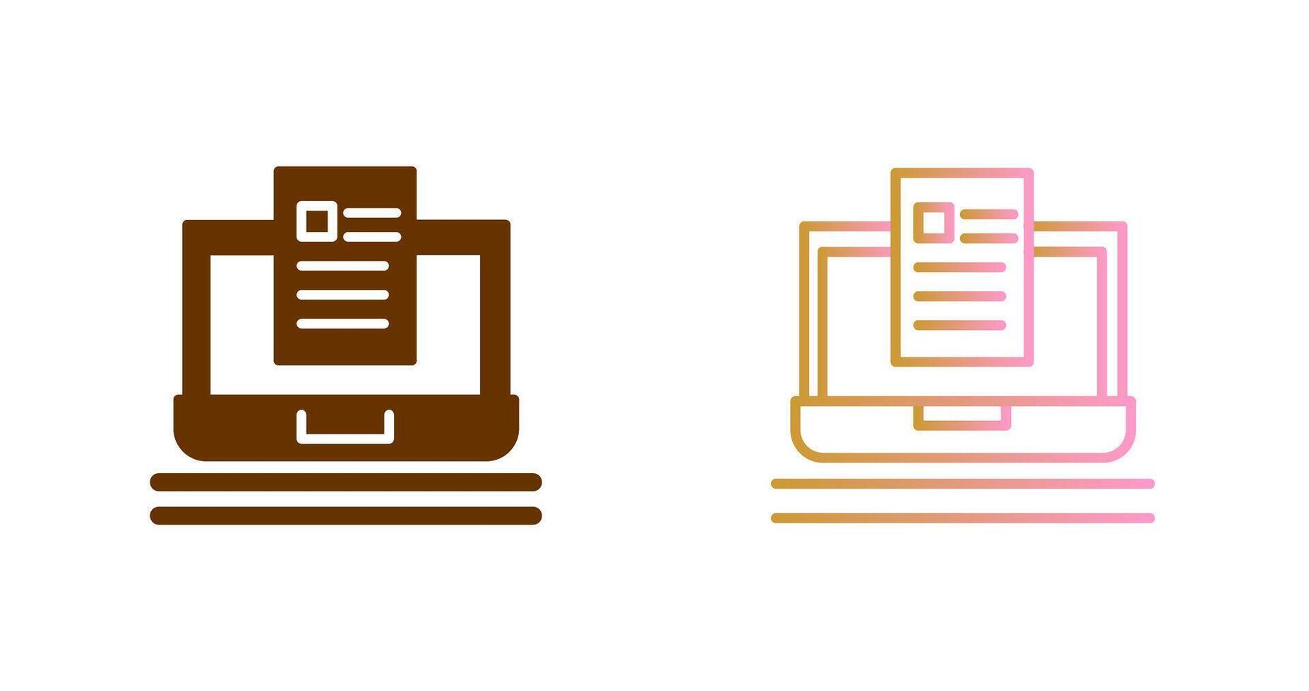 Blog Icon Design vector