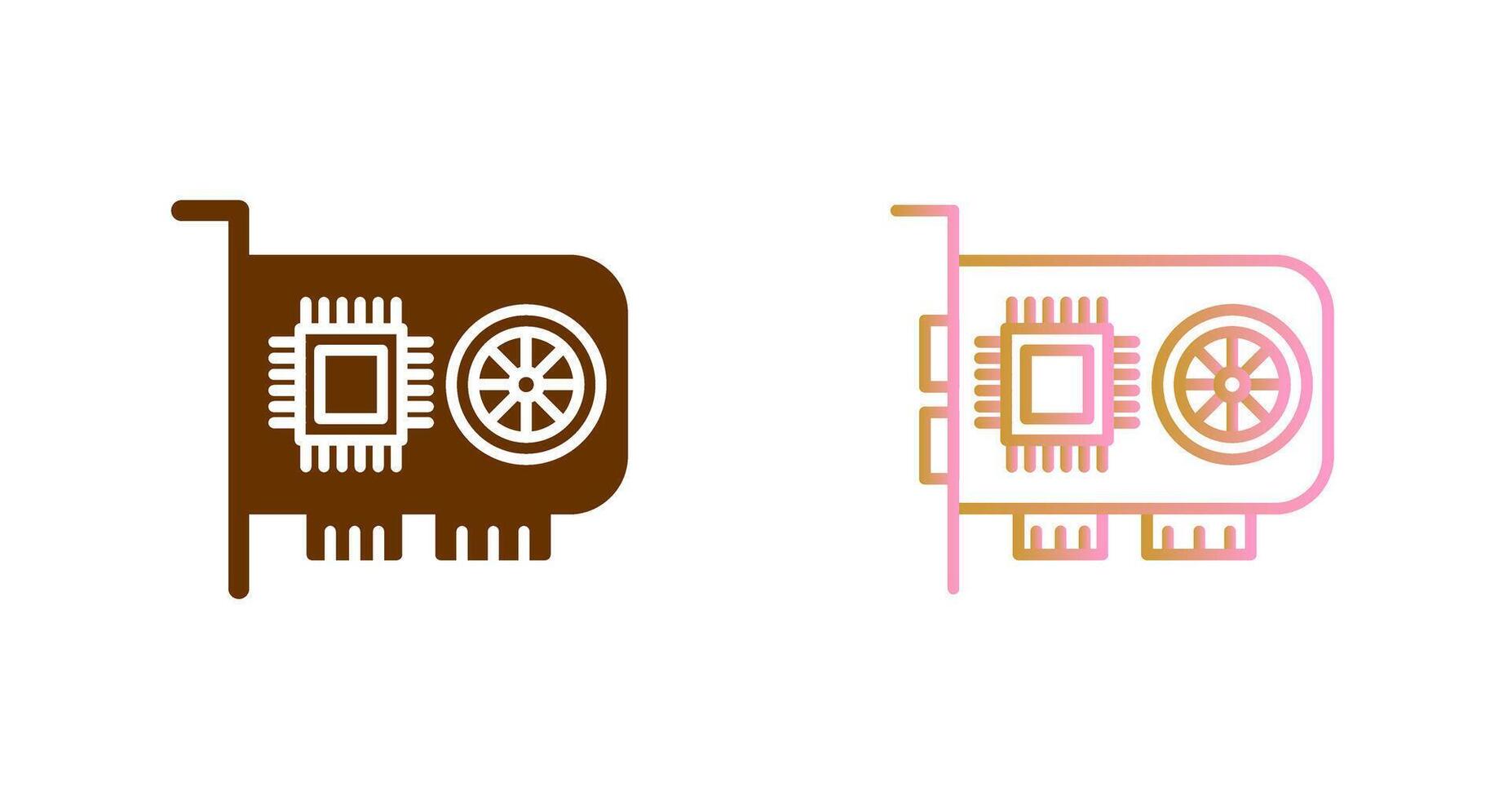 GPU Icon Design vector