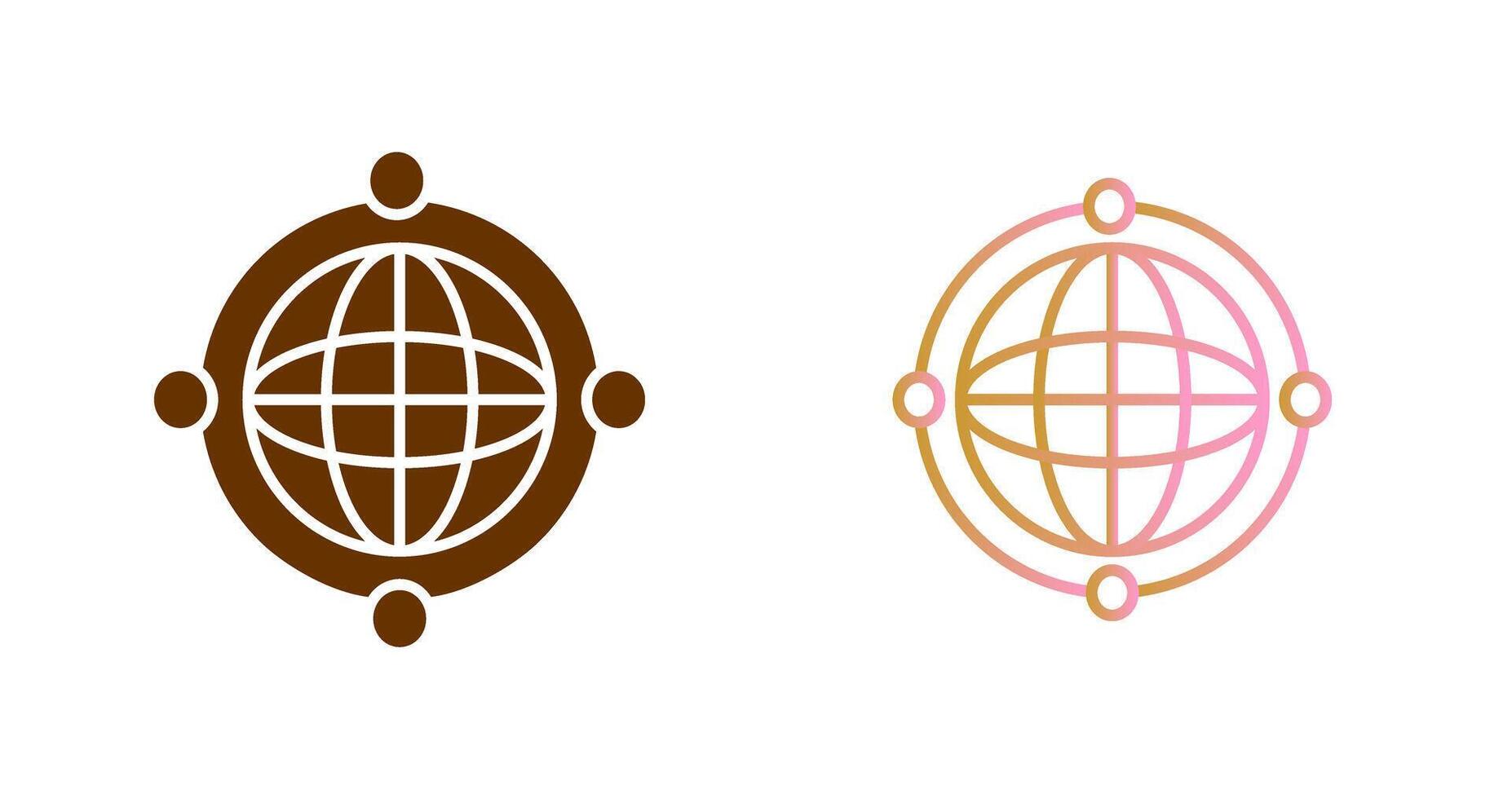 Worldwide Web Icon Design vector