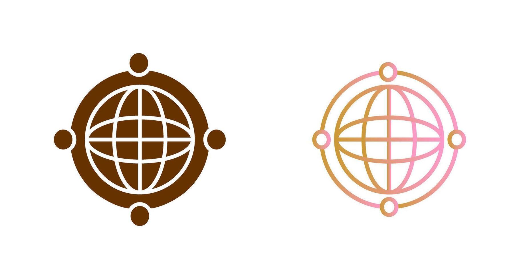 Worldwide Web Icon Design vector