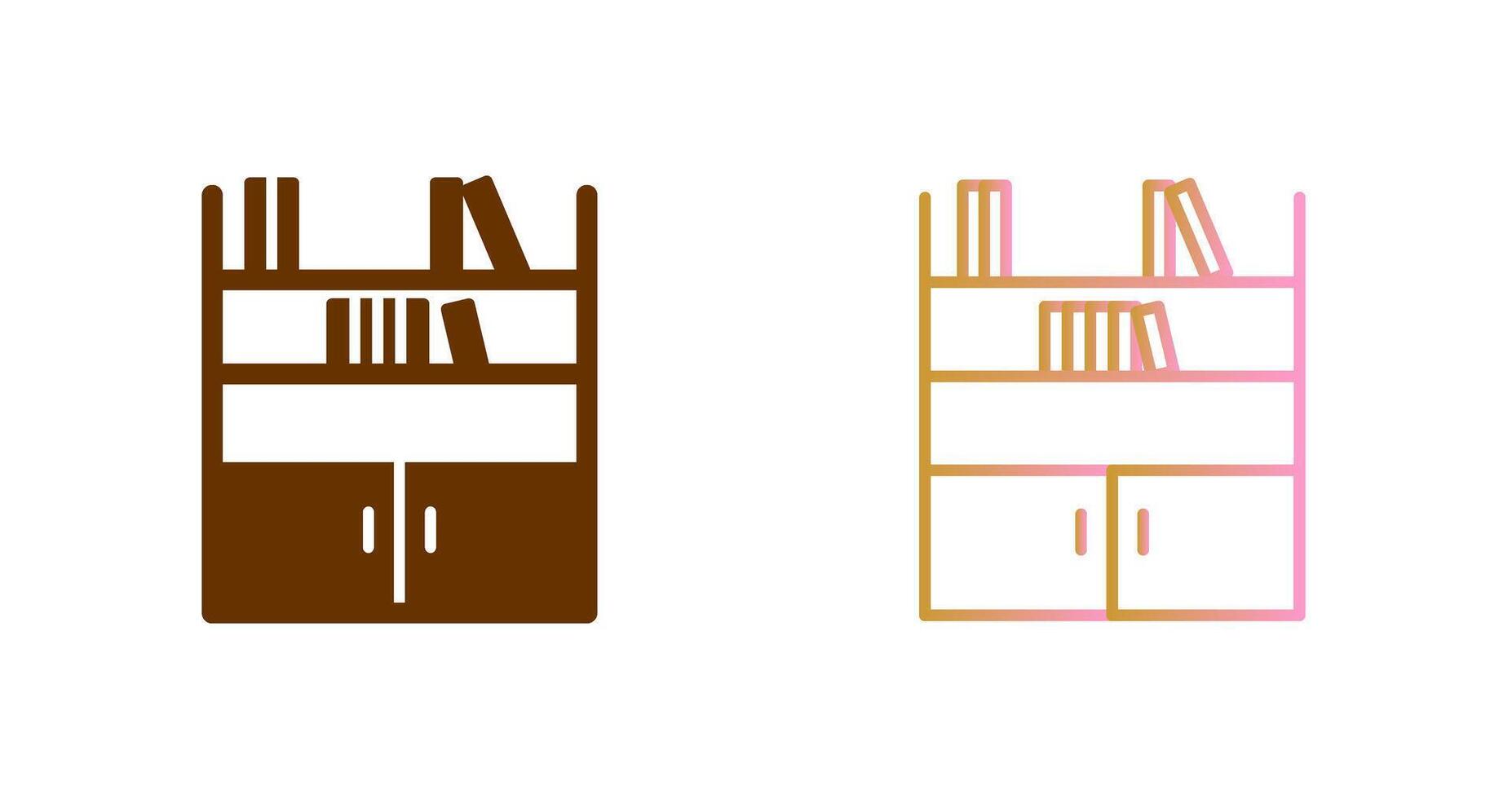 Book Shelf Icon Design vector