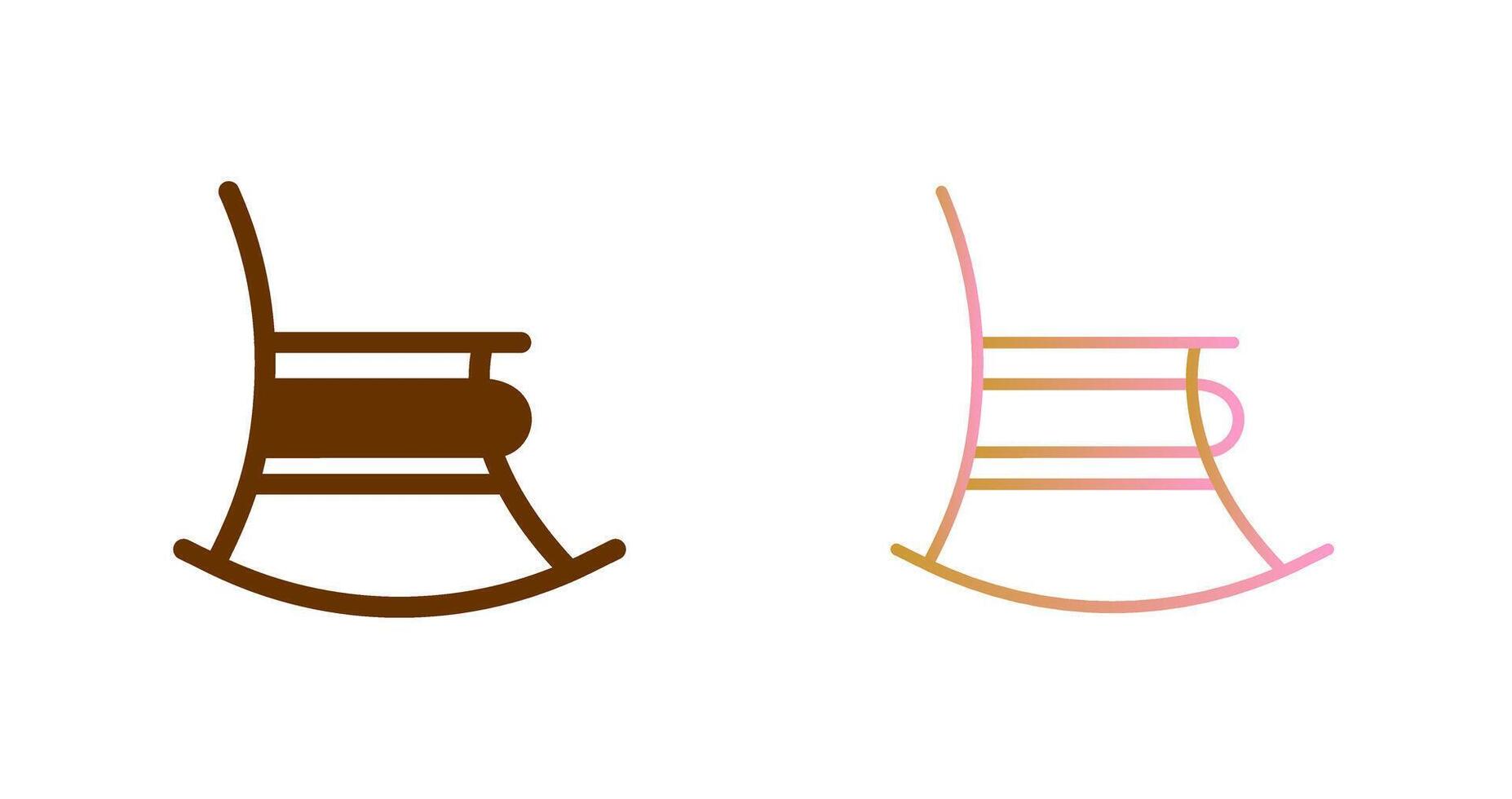 Rocking Chair Icon Design vector