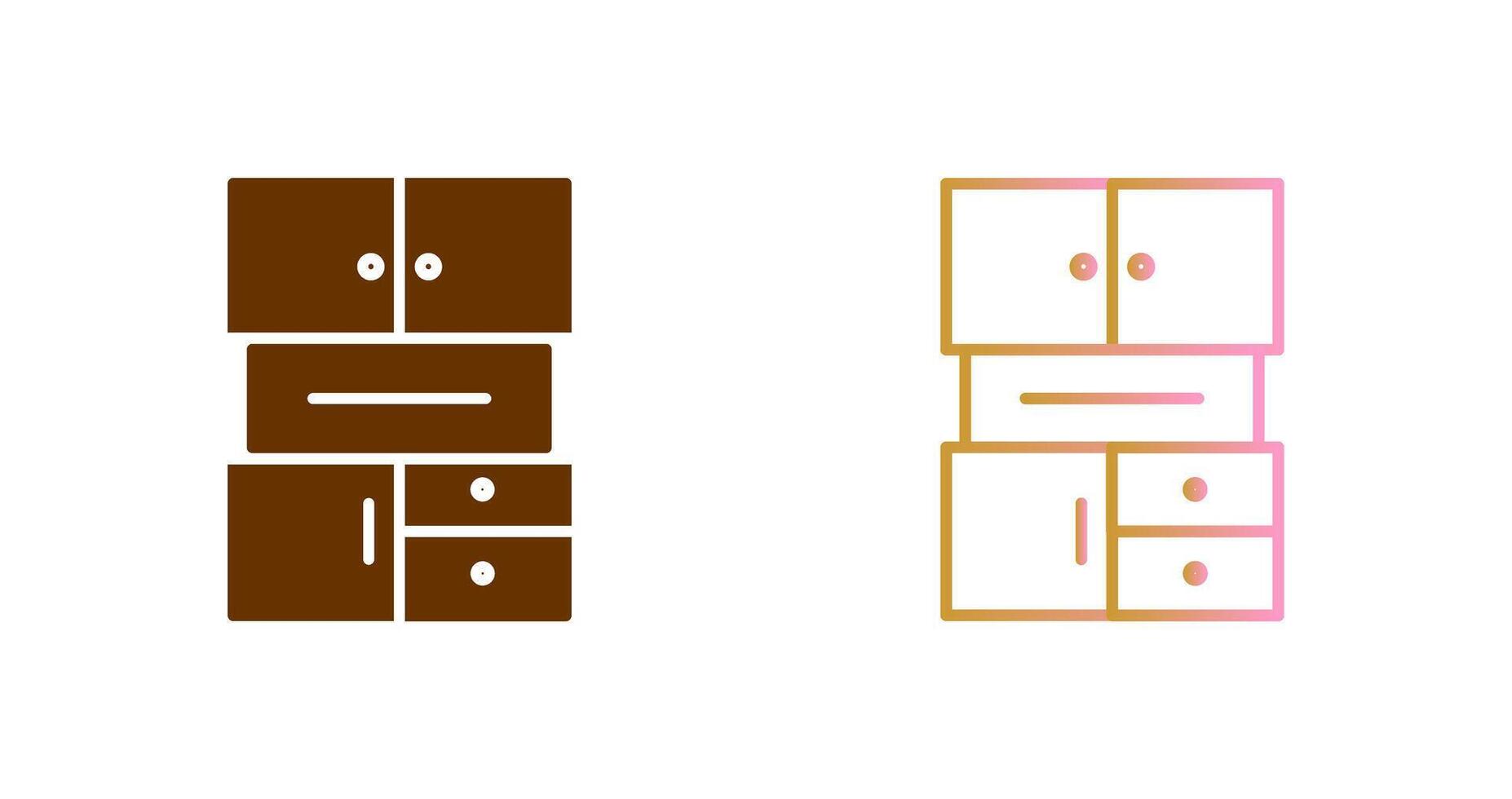 Cabinets Icon Design vector