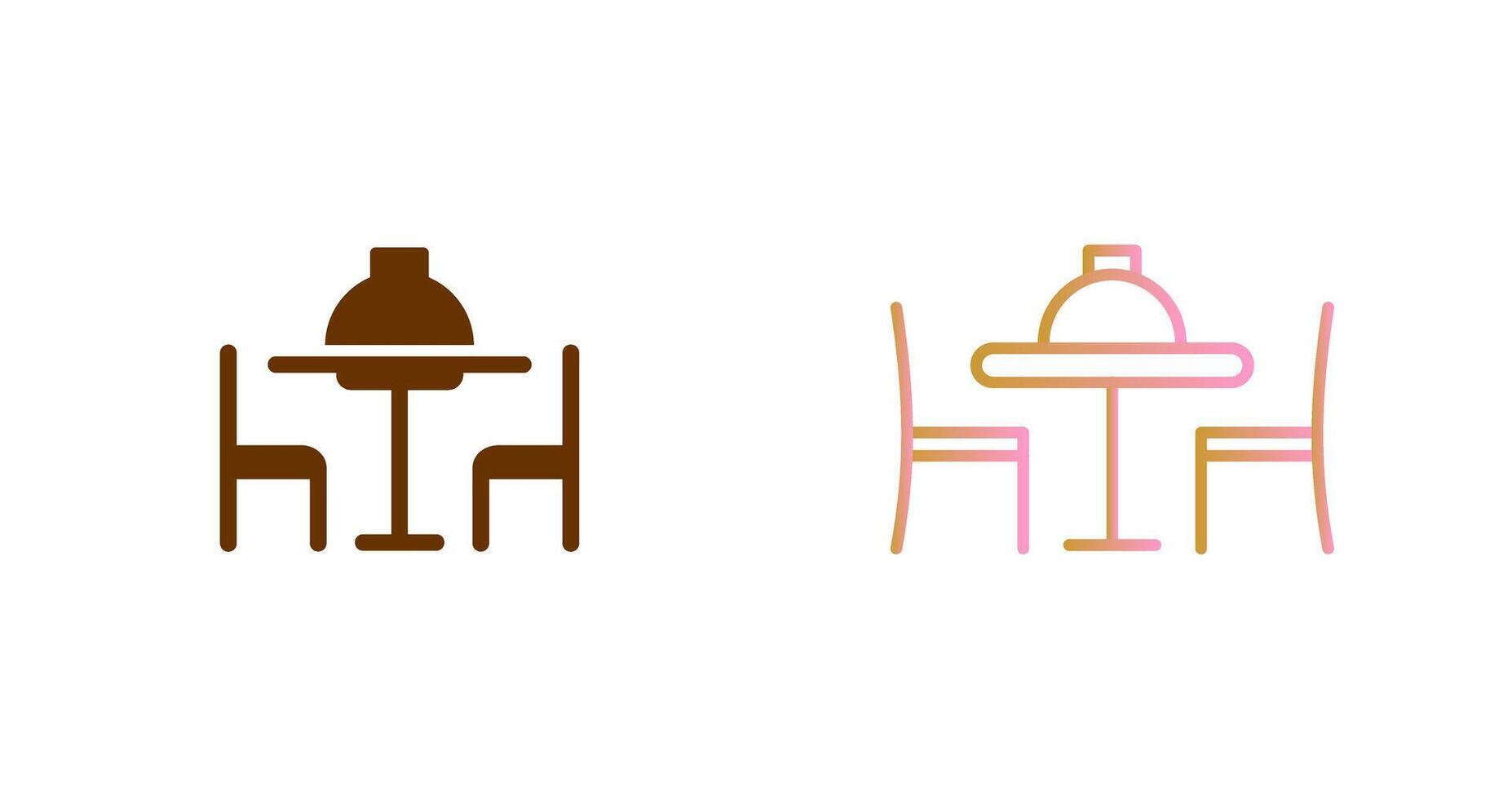 Dinner Table II Icon Design vector