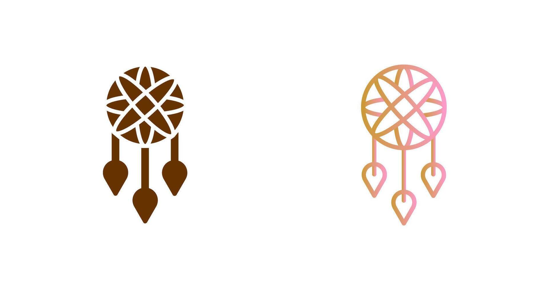 Dream Catcher Icon Design vector