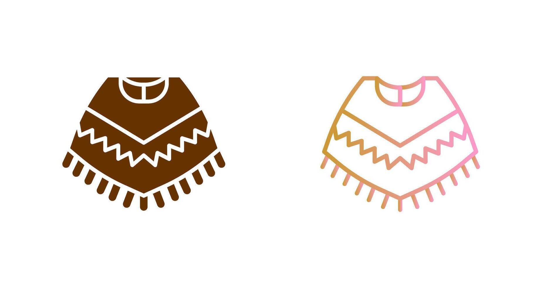 poncho icono diseño vector