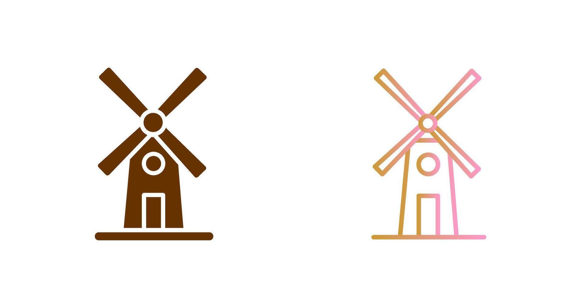 Windmill Icon Design vector