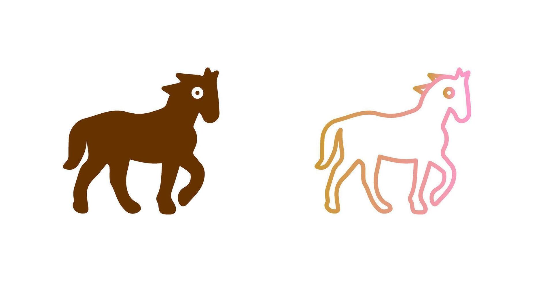 diseño de icono de caballo vector