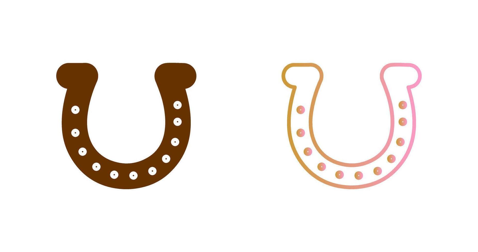 Horse Shoe Icon Design vector