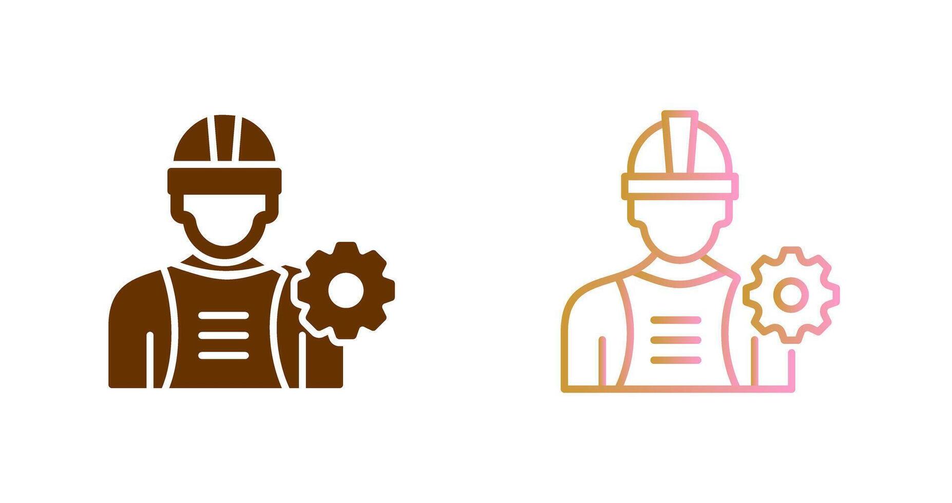 industria trabajador icono diseño vector