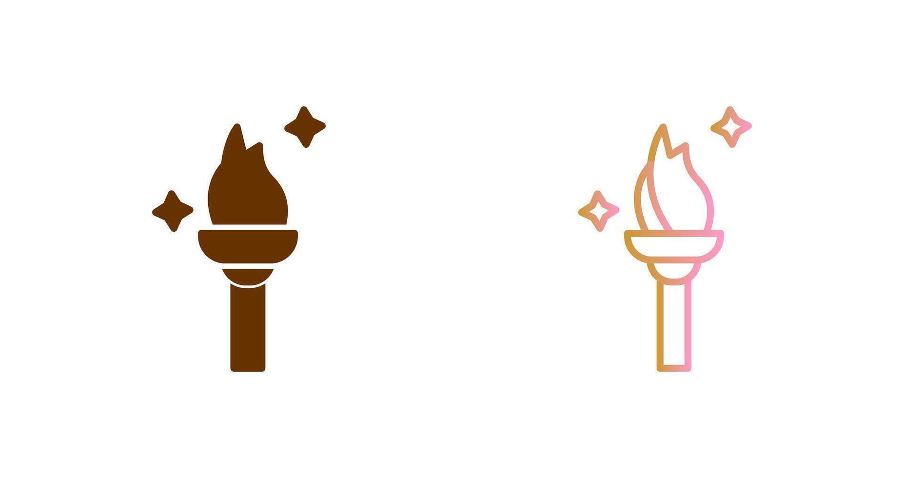 Torch Icon Design vector