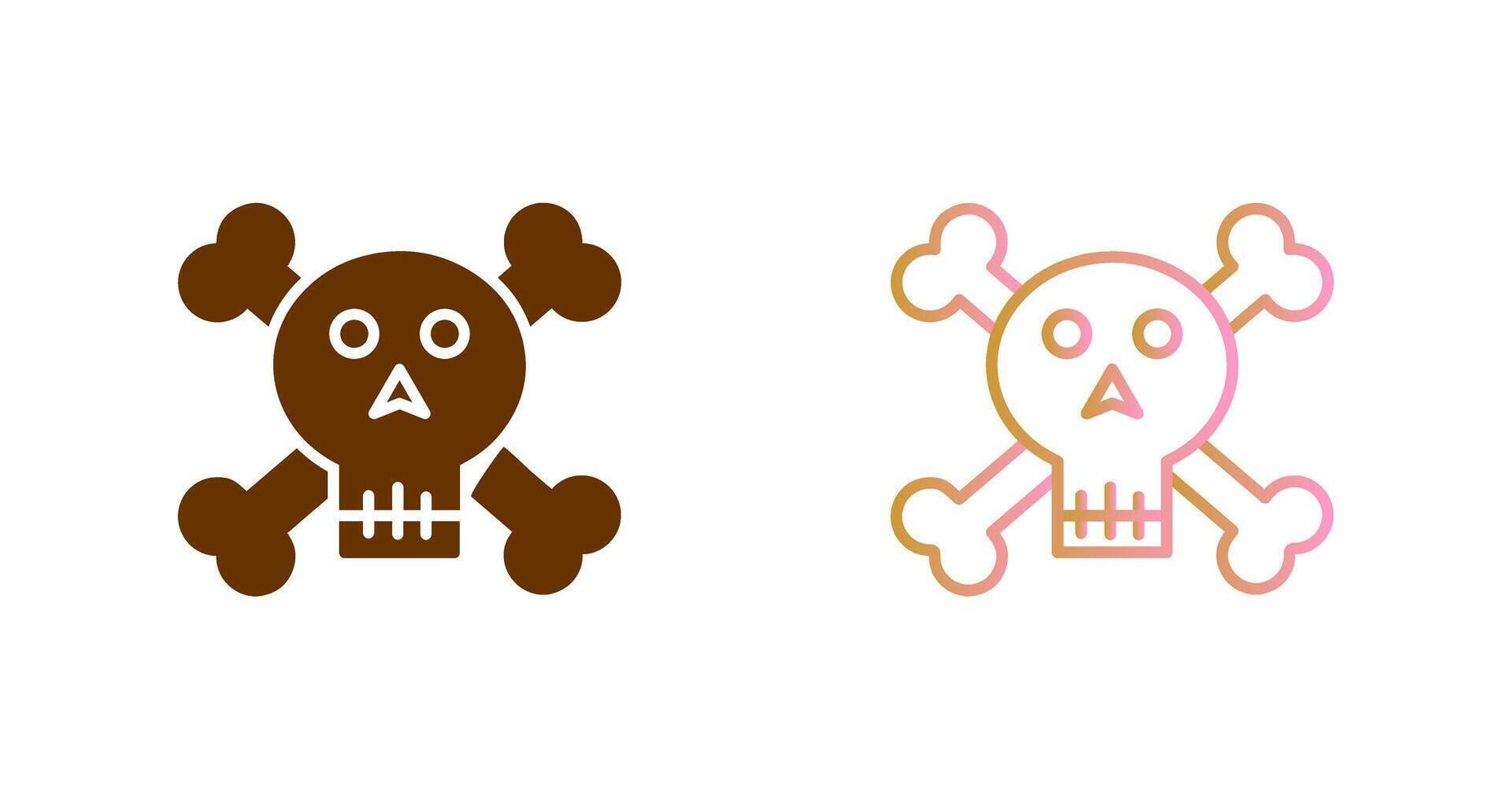 Pirate Skull II Icon Design vector