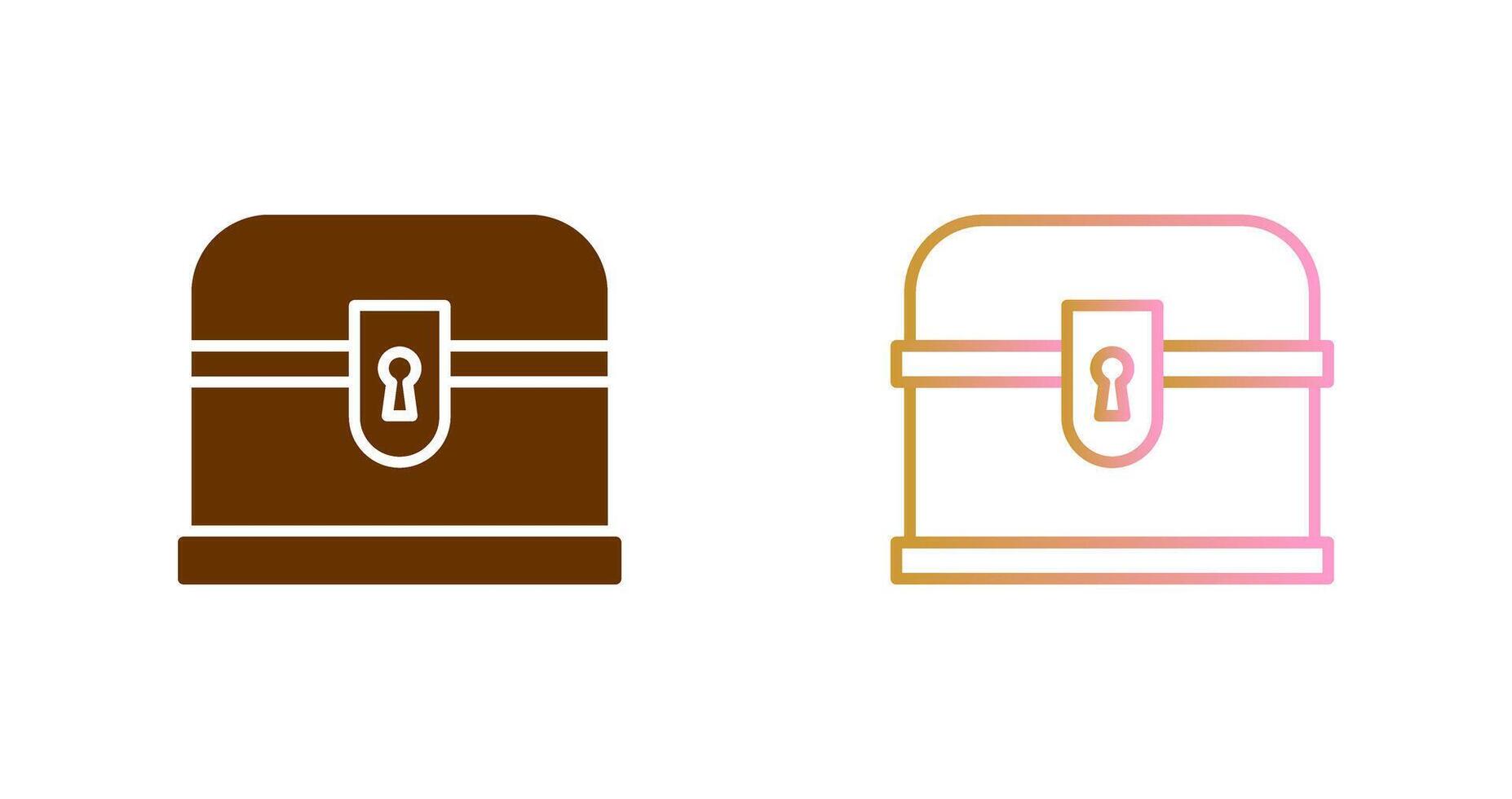 Treasure Chest II Icon Design vector
