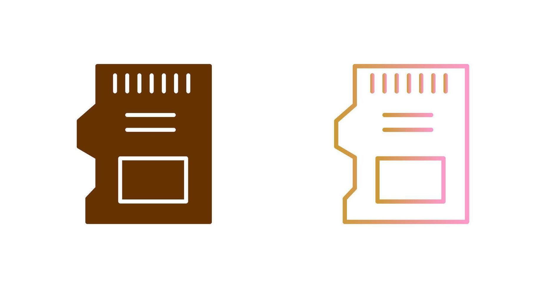SD Card Icon Design vector