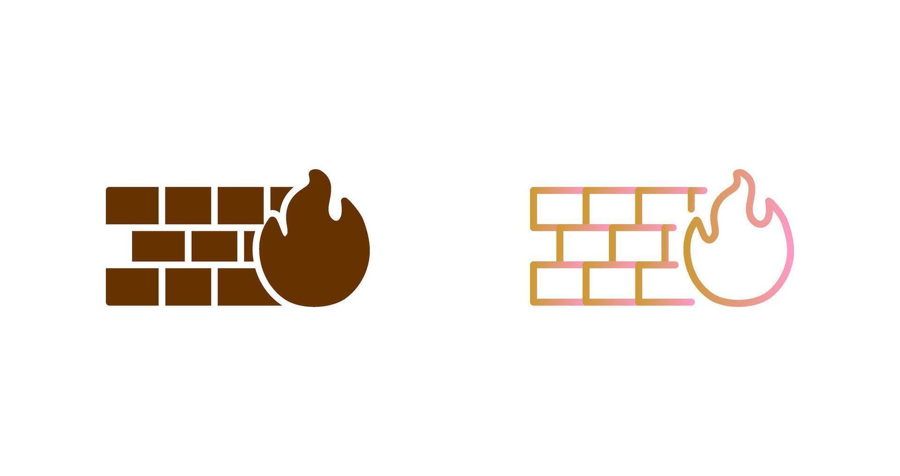 Firewall Icon Design vector
